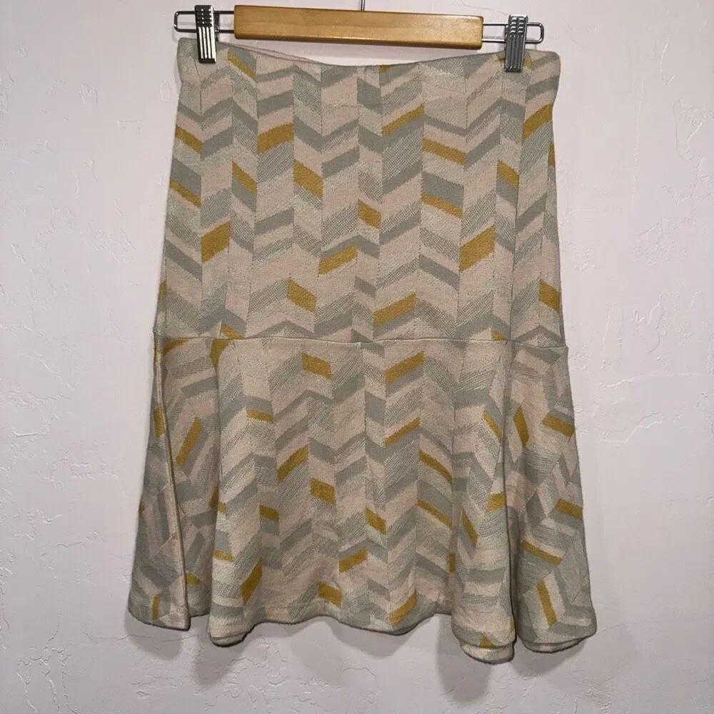 Moth by Anthropologie Geometric Skirt